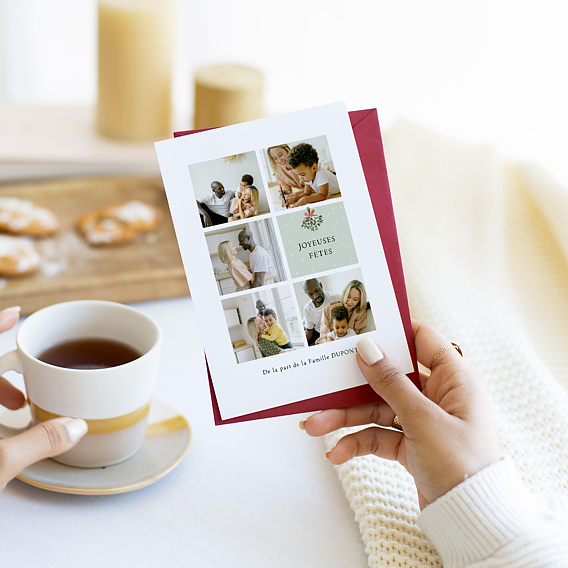 Carte de voeux Gui Aquarelle Après 4