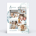 Carte de Voeux Particuliers Flocon bleu photo