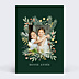 Carte de Voeux Particuliers Cadre Floral Élégant