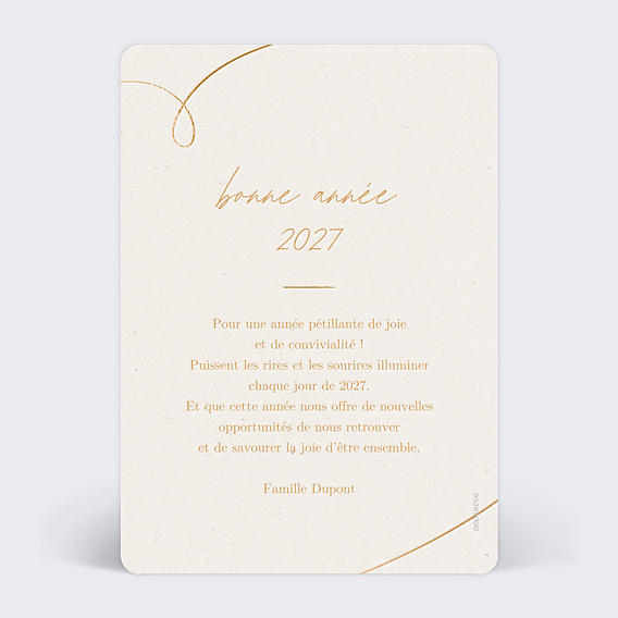 Carte de Voeux Particuliers Traversant