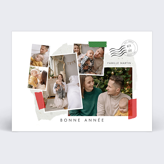 Carte de voeux Scrapbooking
