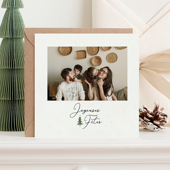 Carte de voeux Sapin Traditionnel Après 1