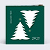 Carte de Voeux Particuliers Découpe Montage Sapins