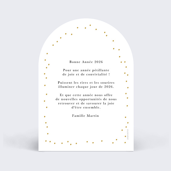 Carte de voeux Grande Couronne Verso