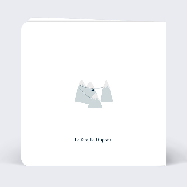 Carte de Voeux Particuliers Patinoire Verso