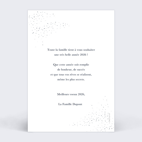 Carte de Voeux Particuliers Sous la neige photo