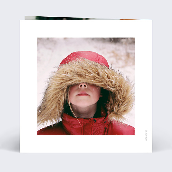 Carte de voeux Bel Hiver Verso