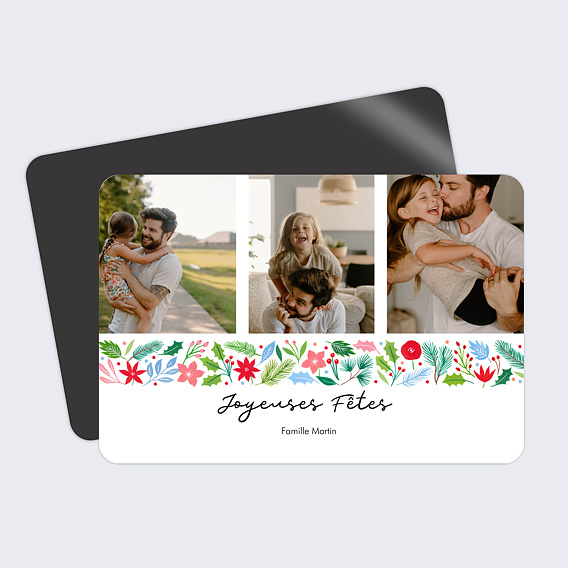 Carte de voeux Frise Coloré