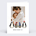 Carte de Voeux Particuliers Famille Pingouin