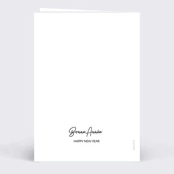 Carte de voeux Retrospective Vertical Verso