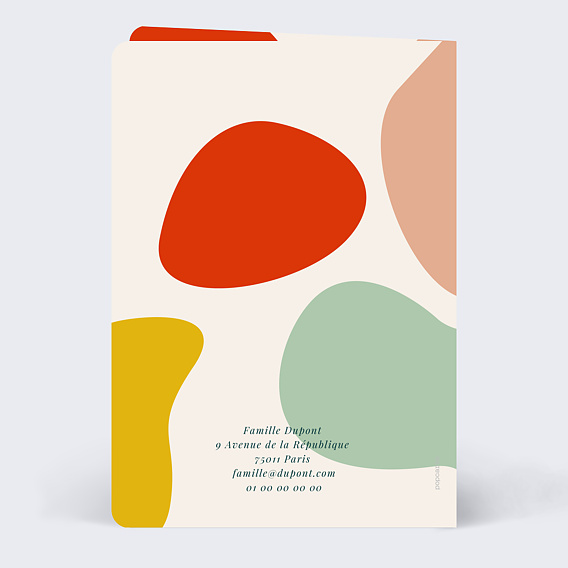 Carte de voeux Haut en Couleurs I Verso