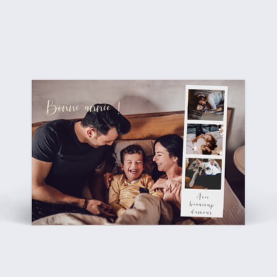 Carte de Voeux Particuliers Polaroid Voeux