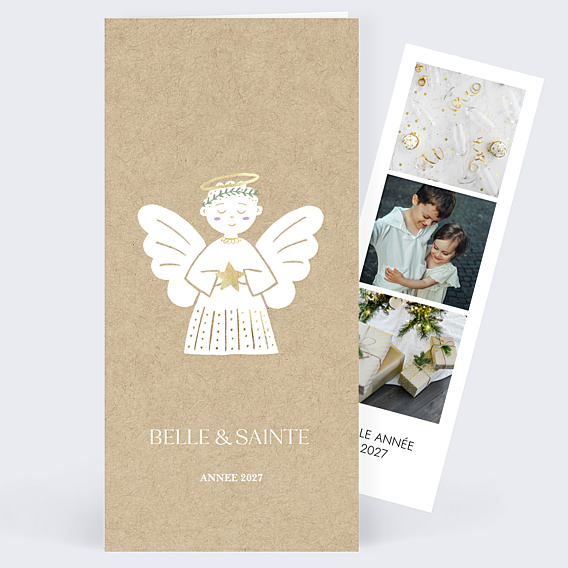 Carte de Voeux Particuliers Ange kraft