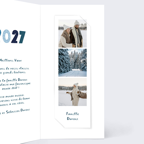 Carte de Voeux Particuliers Hello New Year