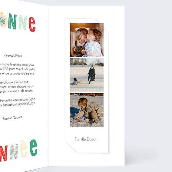 Carte de Voeux Particuliers Patchwork