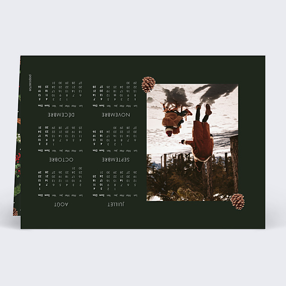 Carte de Voeux Particuliers Calendrier Senteurs d'Hiver