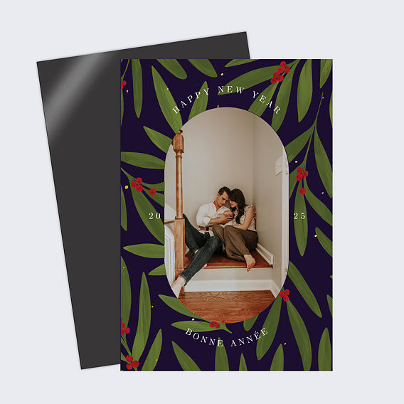 Carte de voeux Médaillon