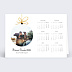 Carte de voeux Calendrier Boule Suspendue Recto