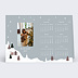 Carte de voeux Calendrier chalet