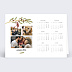 Carte de voeux Calendrier Chaussettes de Noël Recto