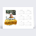 Carte de voeux Calendrier Pinceau 