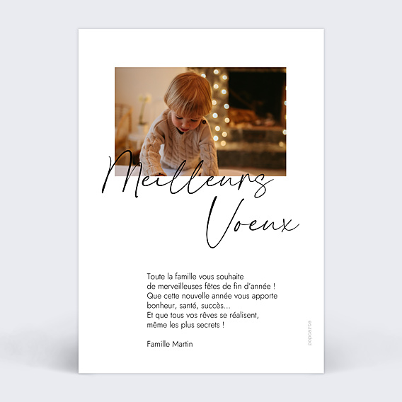Carte de Voeux Particuliers Escapade Hivernale