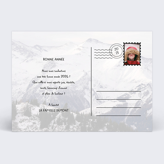 Carte de voeux Happy Times Verso