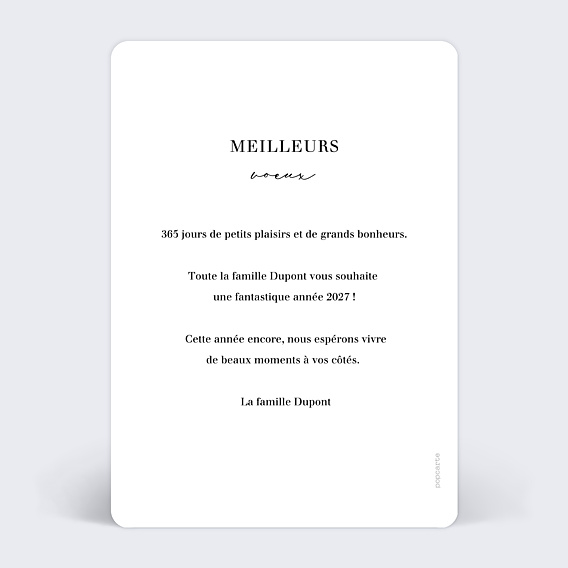 Carte de Voeux Particuliers Triptyque photos