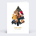 Carte de Voeux Particuliers Forme Sapin