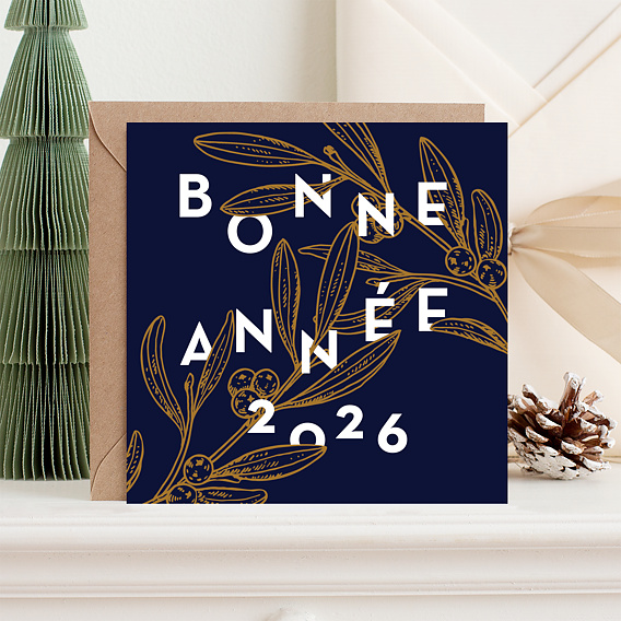 Carte de voeux Sous le Gui  Après 1