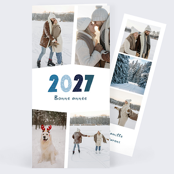 Carte de Voeux Particuliers Hello New Year