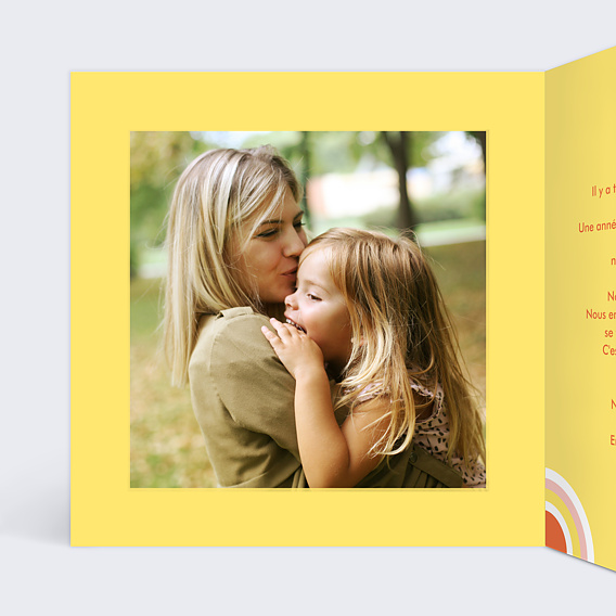 Carte de voeux Se serrer dans les bras Intérieur Gauche