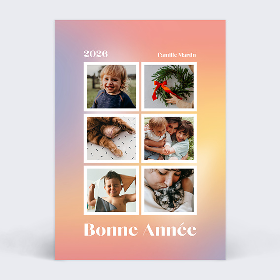 Carte de voeux Gradient Recto