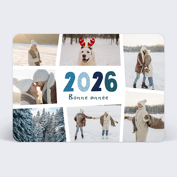 Carte de Voeux Particuliers Hello New Year