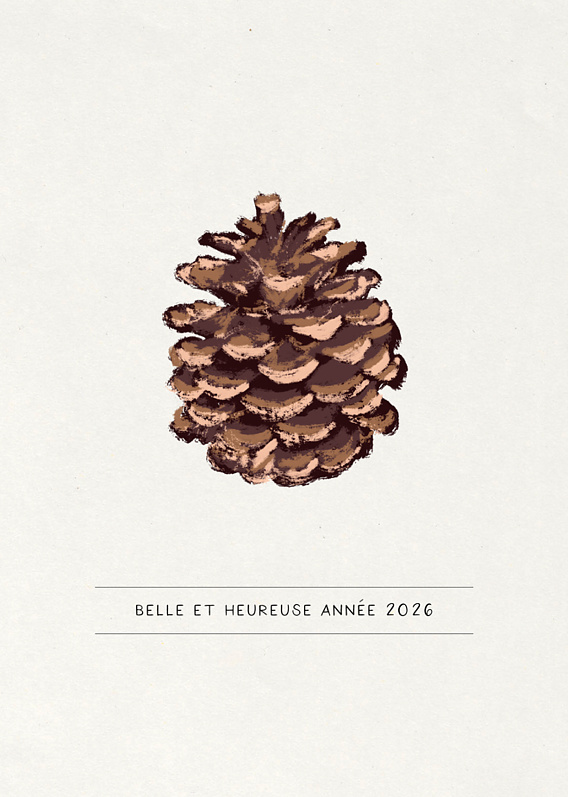 Carte de voeux Pin Recto