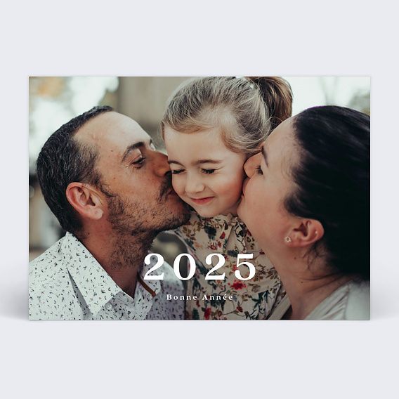 Carte de voeux Pleine page minimaliste