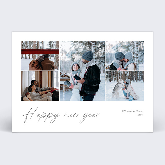 Carte de voeux Warm Wishes Recto