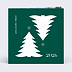 Carte de voeux Découpe Montage Sapins Recto