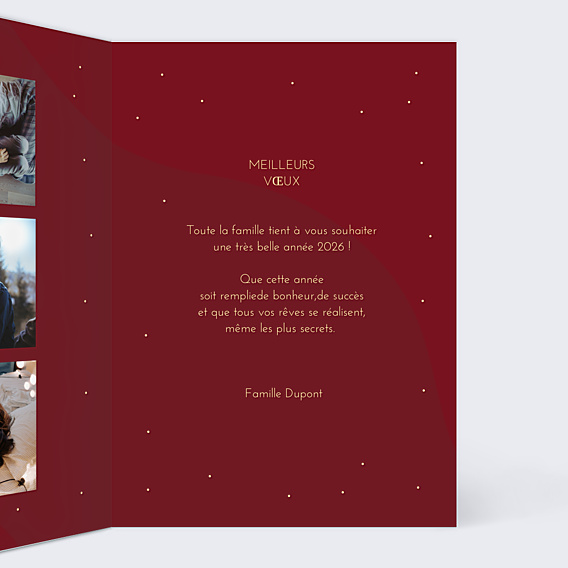 Carte de Voeux Particuliers Bandeau Branchage