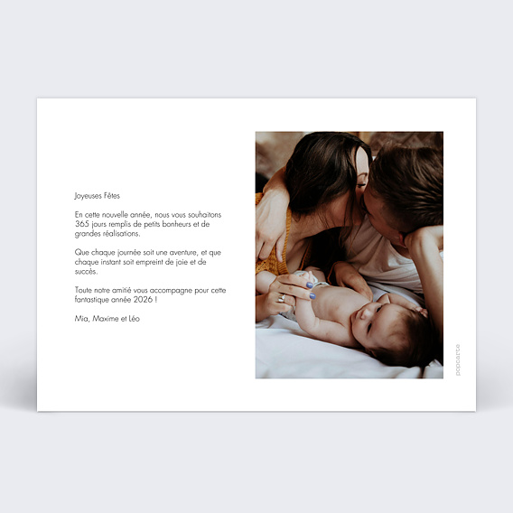 Carte de Voeux Particuliers Harmonie