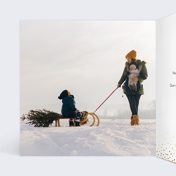 Carte de voeux Élégance I Intérieur Gauche