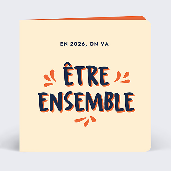 Carte de Voeux Particuliers Être Ensemble