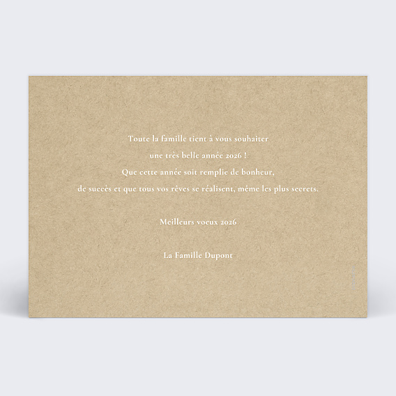 Carte de Voeux Particuliers Grands Souhaits