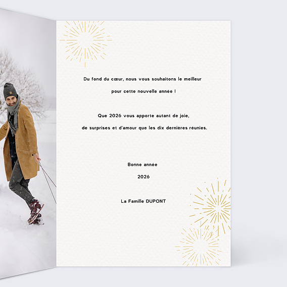 Carte de Voeux Particuliers Joyeuses Explosions