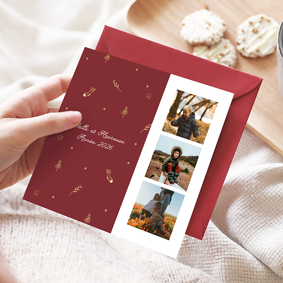 Carte de voeux Pattern ocre Après 1