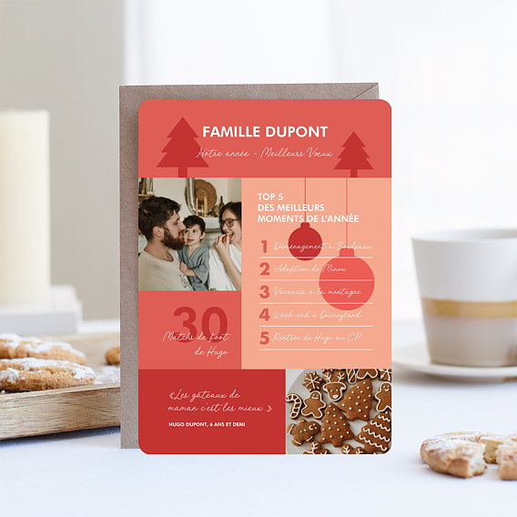 Carte de voeux Bonne Année Infographie Après 1