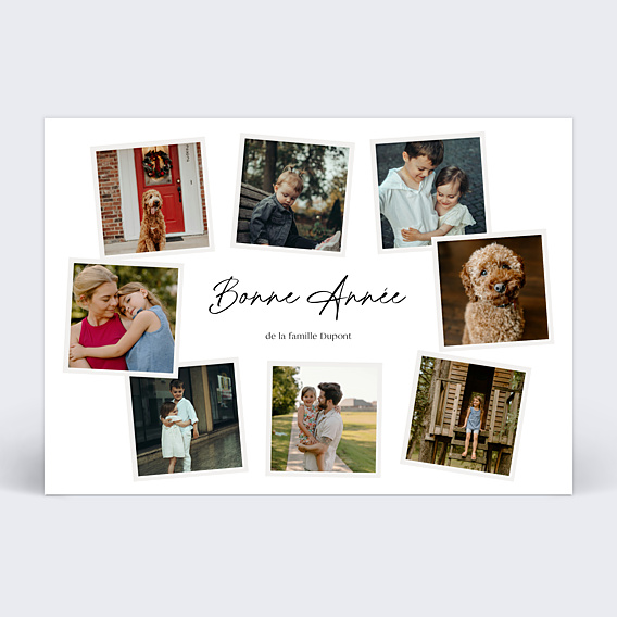 Carte de Voeux Particuliers Éclats de Photos
