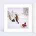 Carte de voeux Boule à Neige Photo Intérieur Gauche