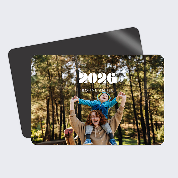 Carte de voeux Année en pleine page