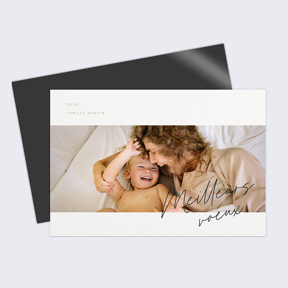 Carte de voeux Délicate Signature